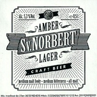 Sv. Norbert Amber Lager (jantar) – Klášterní Pivovar Strahov